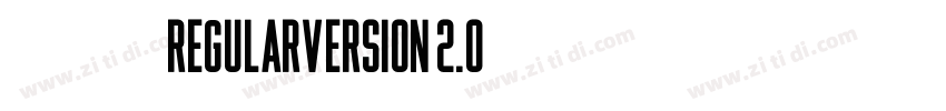 古典明朝字體 RegularVersion 2.0免費下載字体转换